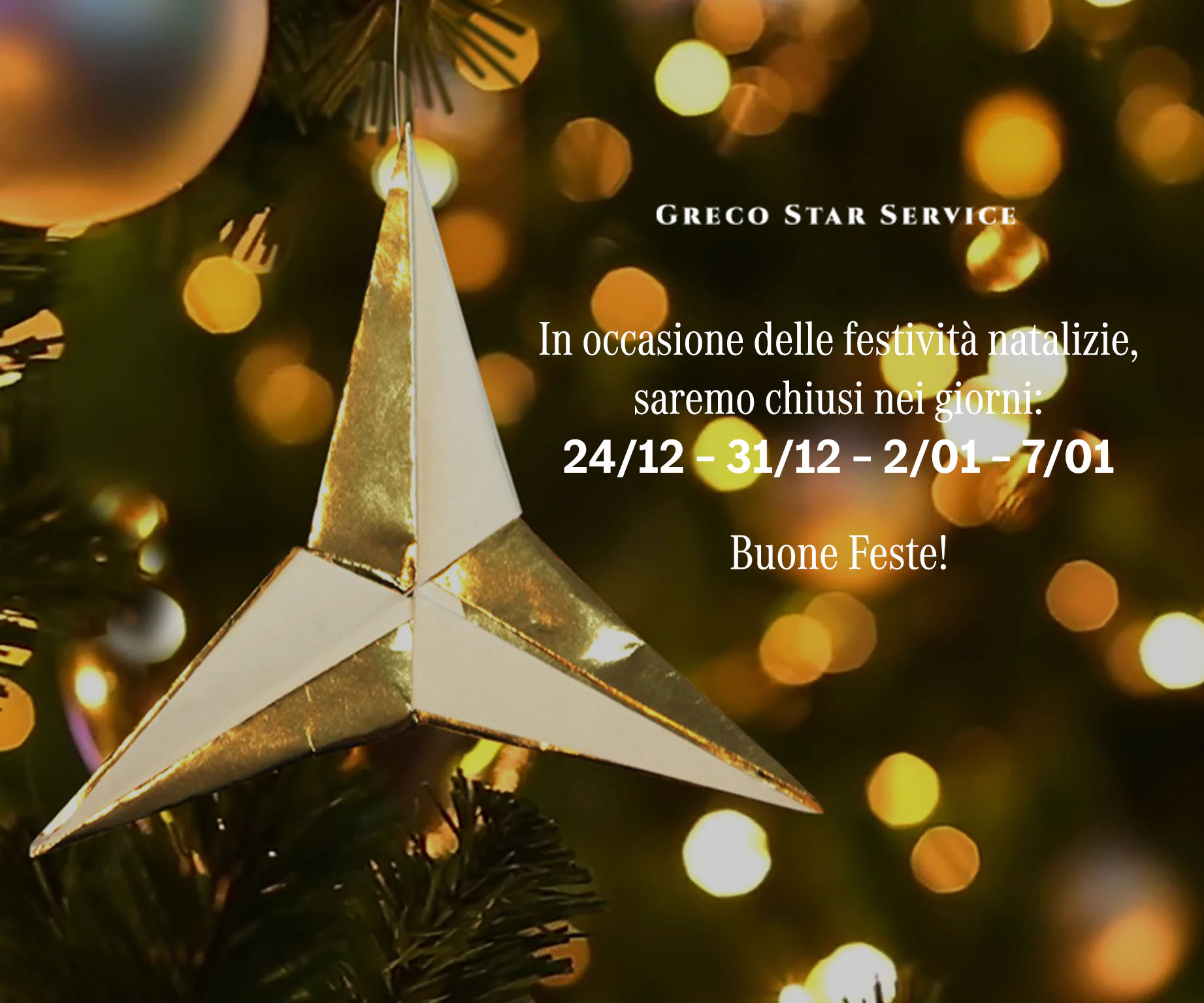 Greco Star Service - Natale 2022